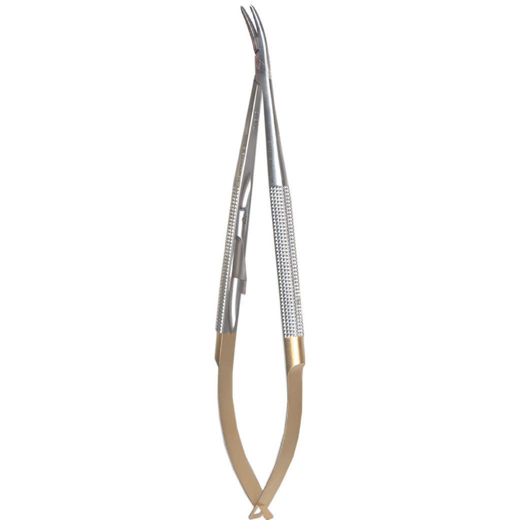 A.Titan - Needle Holder, Castro-viejo, carbide, curved beak